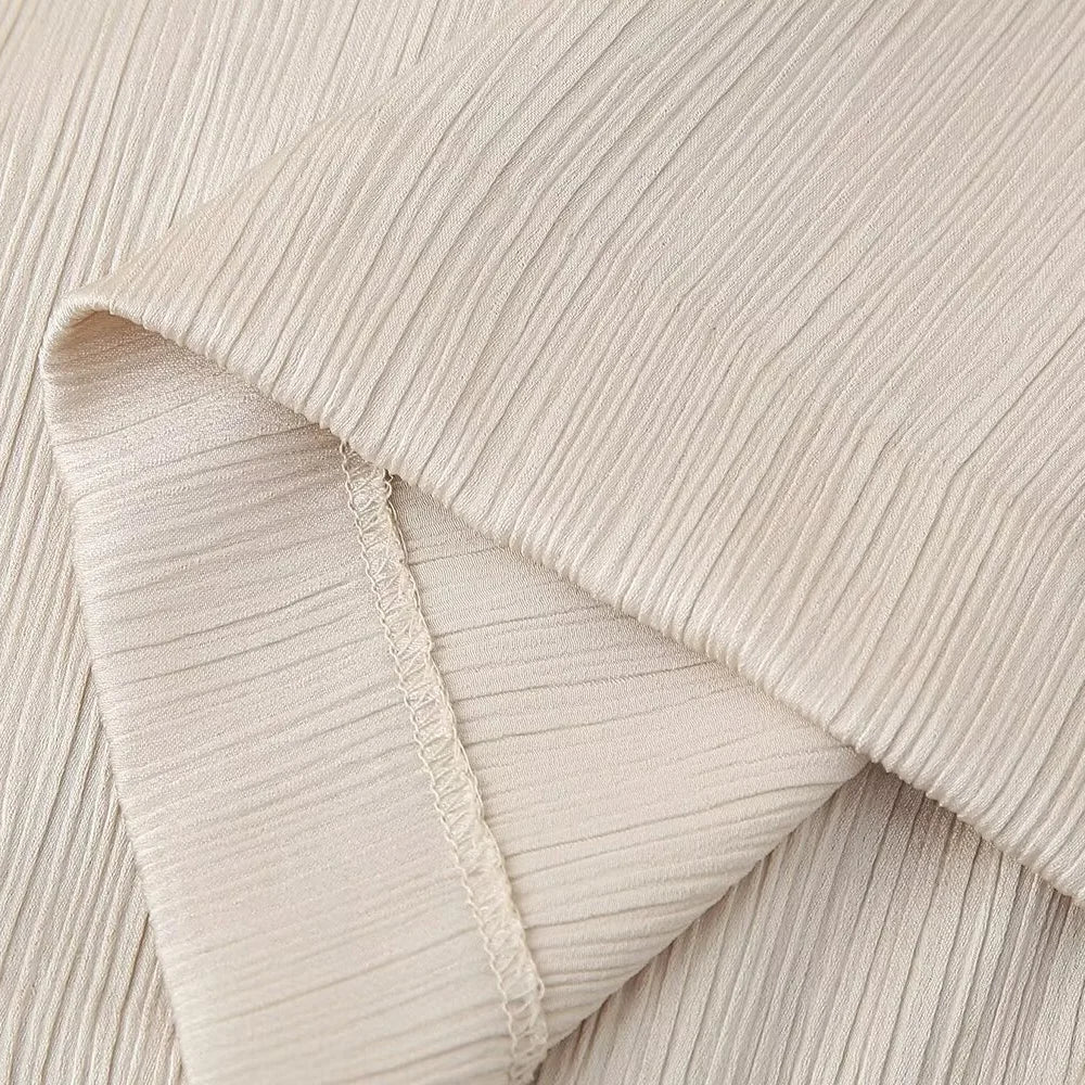 Wrinkle-Effect Double-Breasted Suit Set