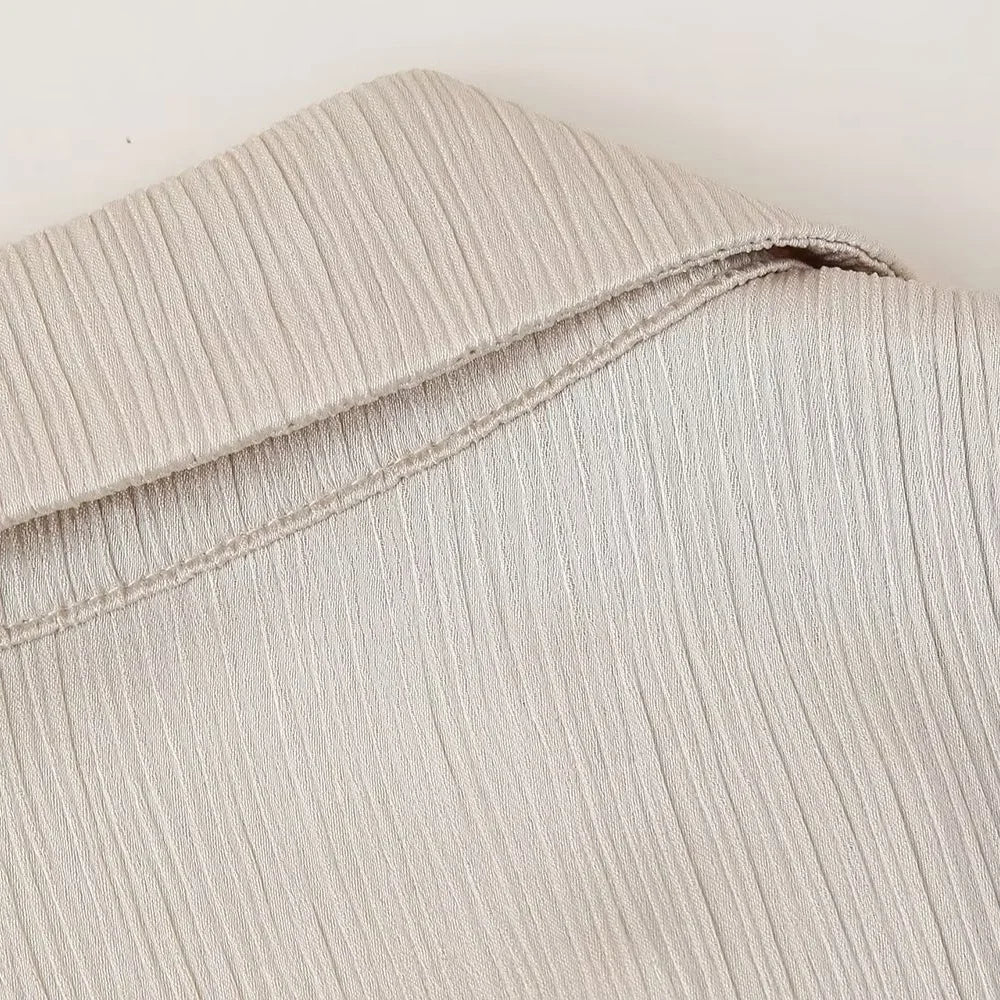 Wrinkle-Effect Double-Breasted Suit Set