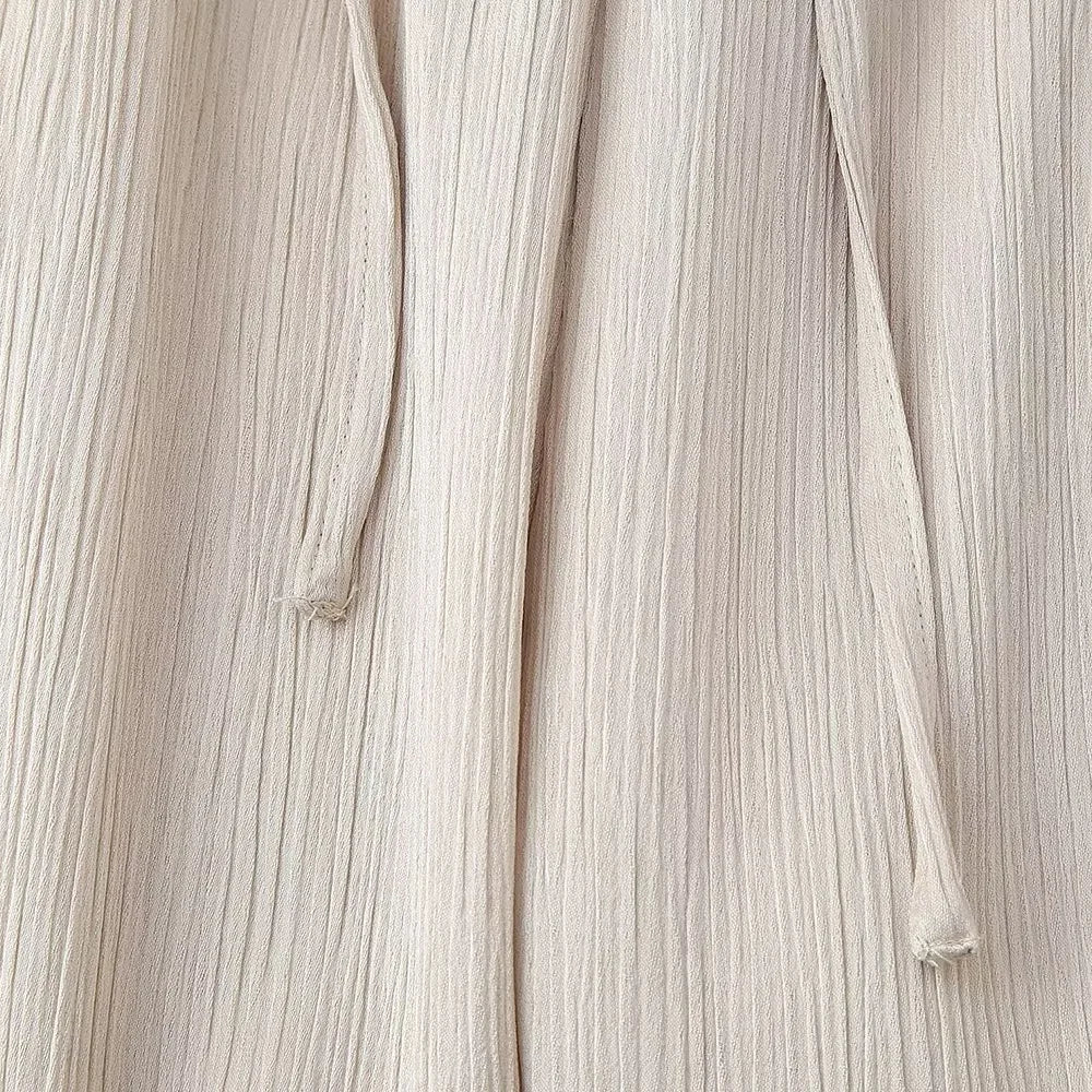 Wrinkle-Effect Double-Breasted Suit Set