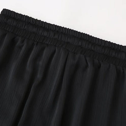 Wrinkle-Effect Double-Breasted Suit Set