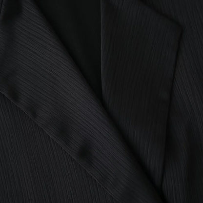 Wrinkle-Effect Double-Breasted Suit Set