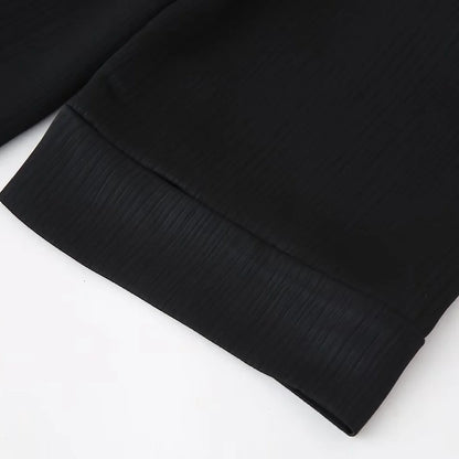 Wrinkle-Effect Double-Breasted Suit Set