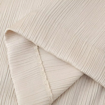 Wrinkle-Effect Double-Breasted Suit Set